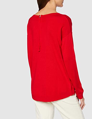 United Colors of Benetton Maglia G/c M/l Jersey, Rojo (Rosso 015), X-Large para Mujer