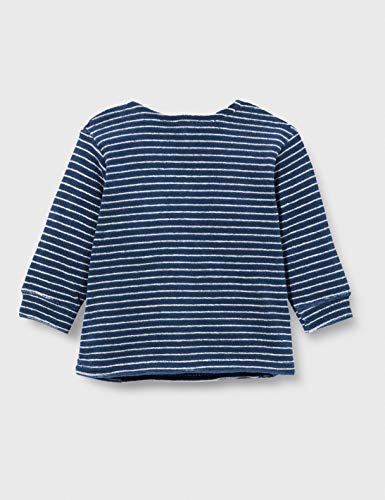 United Colors of Benetton Maglia G/c M/l Sudadera, Azul (BLU/Bianco 901), 68 para Bebés