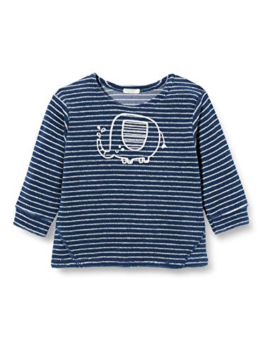 United Colors of Benetton Maglia G/c M/l Sudadera, Azul (BLU/Bianco 901), 68 para Bebés