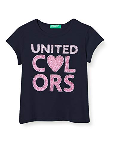 United Colors of Benetton T-Shirt Camiseta de Tirantes, Azul (Peacoat 252), 80/86 (Talla del Fabricante: 1Y) para Bebés