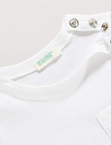 United Colors of Benetton T-Shirt Camiseta de Tirantes, Blanco (Bianco 101), 68 para Bebés