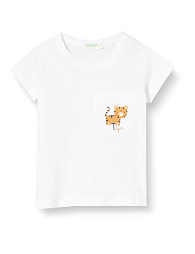 United Colors of Benetton T-Shirt Camiseta de Tirantes, Blanco (Bianco 101), 68 para Bebés