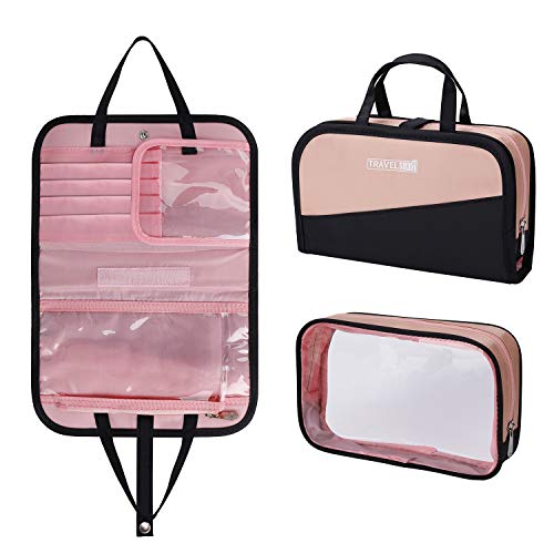 Upgraded Bolso Cosmético Impermeable de Gran Capacidad, multifunción Bolsa de Maquillaje Cosméticos Lavado de Viaje Bolsa