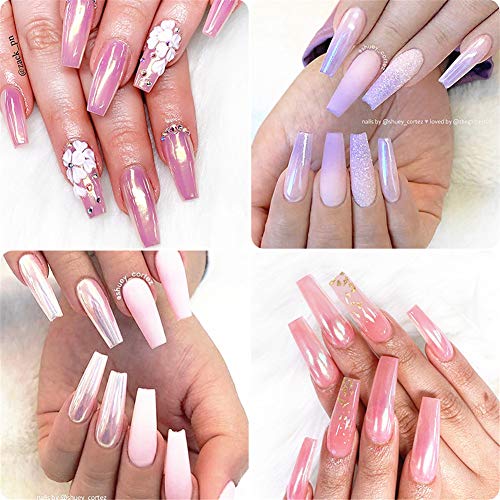 UR SUGAR 15ml Poly Nail Gel Kit Gel Constructor Uñas Gel Kit Completo Acrigel para Uñas Poligel -Brush+Picker, Dual Form, Slip Solution 6 Cajas Uñas Kit