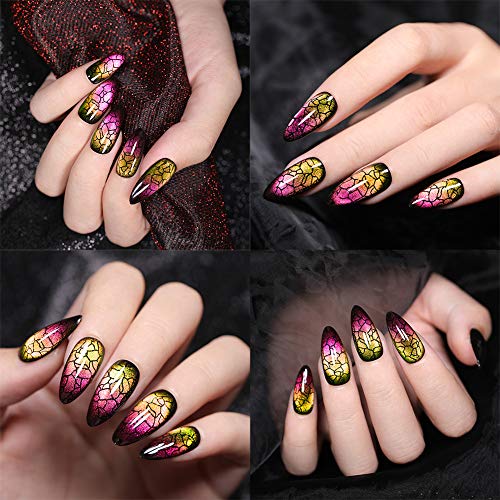 UR SUGAR 7,5ml Cat Eye Gel 9D Esmaltes Semipermanentes Uñas Ojo de Gato Camaleón 3pcs + 1pc Imán (Base Negra Necesaria)