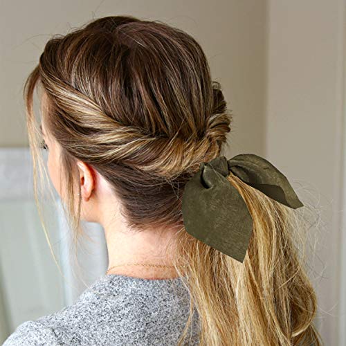 URAQT 12 Piezas Hair Scrunchies Elastic Hair Ties Scrunchy Hair Bands, Elásticos Banda de Pelo Elástico para Mujeres y Chicas