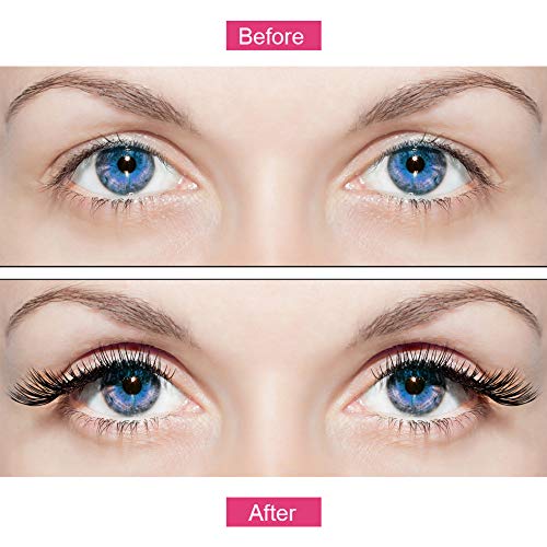 URAQT Pestañas Postizas con Kit de Delineador de Ojos, 3 Estilos de Pestañas 3D Mixtas, Aspecto Natural, con Delineador de Ojos y Pinzas, Sin Necesidad de Pegamento, Reutilizables