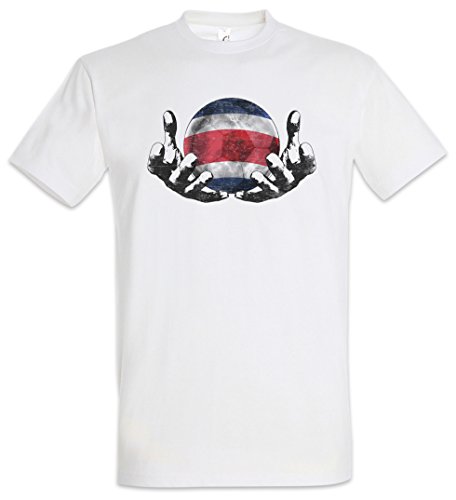 Urban Backwoods Costa Rica Football Magic Ball Camiseta De Hombre T-Shirt Blanco Talla 3XL
