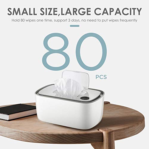 Urben Life Caja De Toallitas Húmedas, Se Puede Calentar Toallitas Calientes Soporte Dispensador De Toallitas Húmedas, Sensor De Temperatura Incorporado, Mantiene La Temperatura A 45-55 Grados