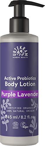 Urtekram Loción corporal de lavanda morada orgánica, con probióticos activos, 245 ml