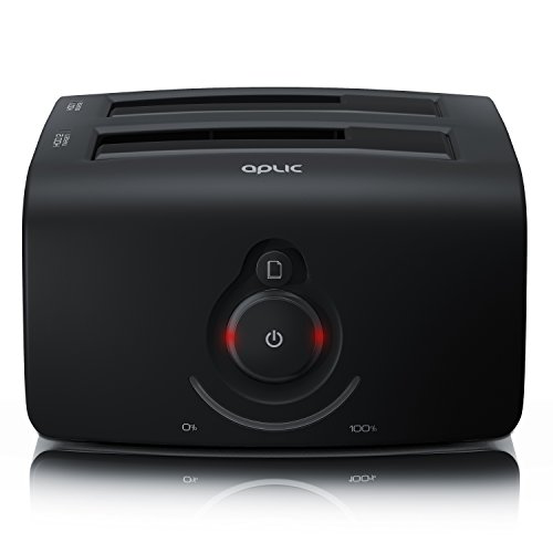 USB 3.0 Base de conexión Docking Station - Estación de Acoplamiento con función de clonado HDDa SATA - 2,5 pulgadas y 3,5 pulgadas SATA-I II III 1,5 - 3 - 6 GB s - Soporta 2 x Máx. 6TB - Negro