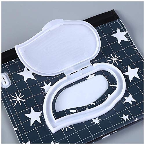Uteruik Bolsa de toallita húmeda para bebé Funda de toallitas de Viaje Dispensador portátil Recargable Estuches de Viaje, 2 Piezas