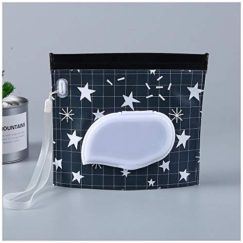 Uteruik Bolsa de toallita húmeda para bebé Funda de toallitas de Viaje Dispensador portátil Recargable Estuches de Viaje, 2 Piezas