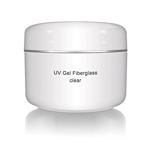 UV Gel de Fibreglass Clear 30 ml Premium Line – acabado construcción adhesivo – Transparente Top Coat – monofásico Gel