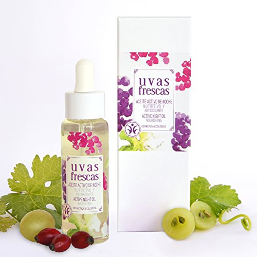 Uvas Frescas Aceite Activo de Noche Ecológico Nutritivo y Antioxidante - 40 ml