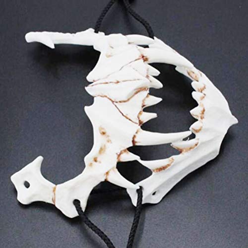 Uyeke Máscara de Resina de Halloween Cosplay El dragón japonés Dios Máscara Animal Theme Party Animal Skeleton Half Mask