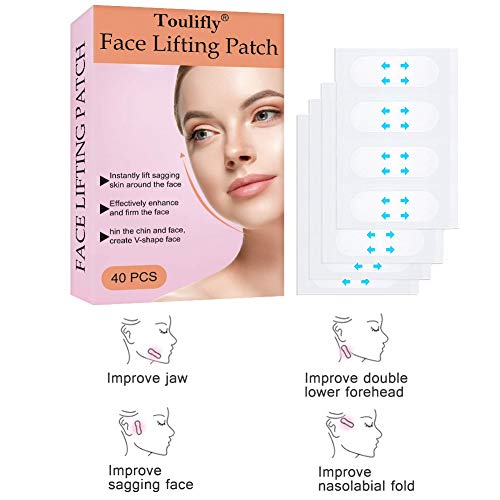 V face Lifting,Face Lift Stickers,Face Lift Tape,Cinta Adhesiva Facial,Lift Adhesivo Facial,Maquillaje Face Chin Lift Pads Face Thin Tape,40 Unids/set