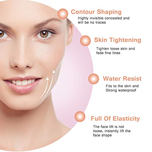 V face Lifting,Face Lift Stickers,Face Lift Tape,Cinta Adhesiva Facial,Lift Adhesivo Facial,Maquillaje Face Chin Lift Pads Face Thin Tape,40 Unids/set