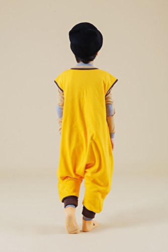 Vaenait Baby - Manta para dormir y jugar (100% algodón, 1 a 7 años) Amarillo Tigre 5-7 Años