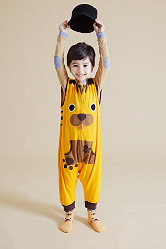 Vaenait Baby - Manta para dormir y jugar (100% algodón, 1 a 7 años) Amarillo Tigre 5-7 Años