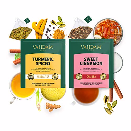 VAHDAM, los mejores surtidos de té 15 diferentes surtidos de bolsas de té de muestras paquete de regalo Paquete de variedades | Lo mejor del té negro, té verde, té Oolong, té de hierbas de la India