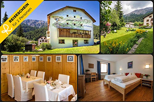 Vale de viaje – 4 días Suiza Hotel Central La Fainera en Bergdorf Valchava – cupón de hotel, vacaciones, viaje corto
