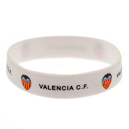 Valencia CF - Pulsera oficial de silicona (Talla Única) (Blanco)