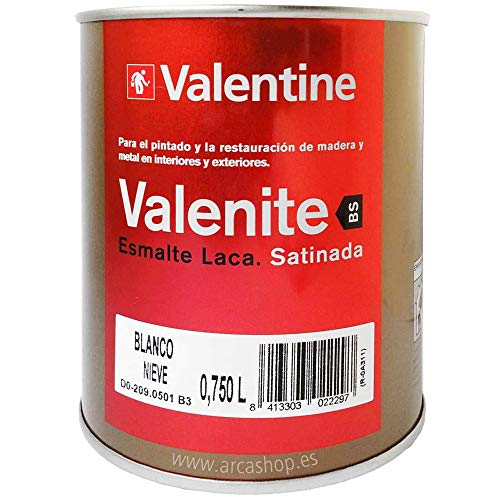 Valentine Valentine Esmalte Laca Satinada Blanco Nieve 750 ML