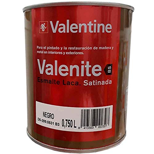 Valentine Valentine Esmalte Laca Satinada Negro 750 ML