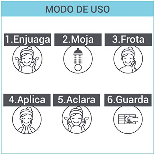 Válquer Limpiador Facial Sólido 3 en 1 con Exfoliente Natural Vegetal 50 g