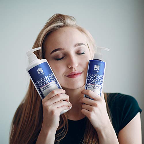 Válquer Premium Ice Hair Mask Mascarilla Capilar efecto hielo Ultrahidratante. Sin sal, sin parabenos, sin sulfatos. Cabellos secos - 1000 ml