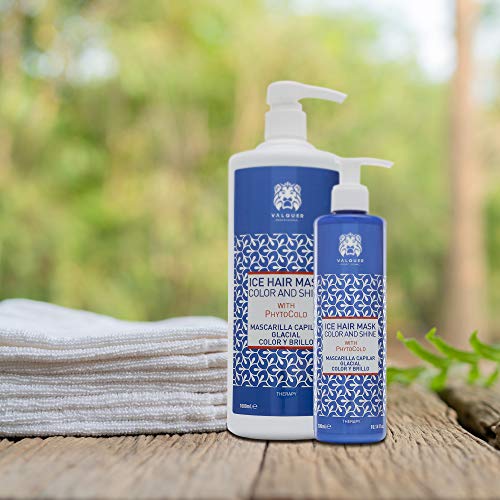 Válquer Profesional Ice Hair Mask. Mascarilla Capilar efecto hielo potenciador color y brillo. Sin sal, sin parabenos y sin sulfatos. Cabellos teñidos - 1000 ml