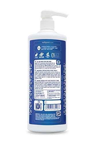 Válquer Profesional Ice Hair Mask. Mascarilla Capilar efecto hielo potenciador color y brillo. Sin sal, sin parabenos y sin sulfatos. Cabellos teñidos - 1000 ml