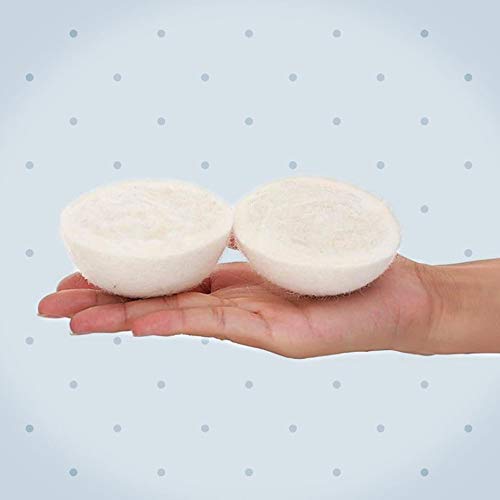 Valtepa® Bolas de Lana, Bolas de Secado, Suavizante Naturale, Antiarrugas, Aceites Esenciales, Ahorro Energético, Ecológico, Bolas de Secadora, Paquete de 6 Bolas
