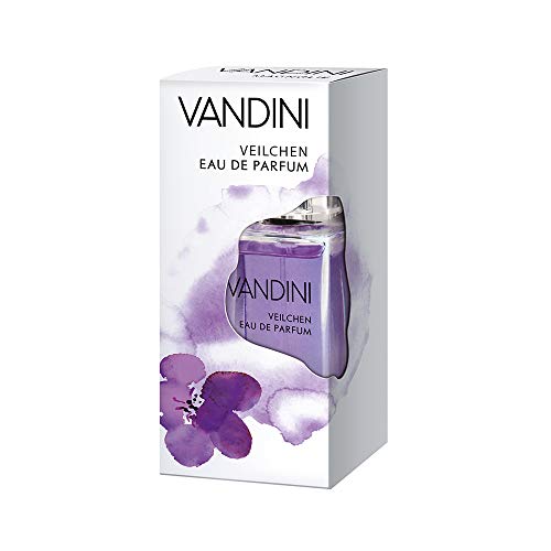 VANDINI Sensitive Eau de Parfum Mujer – Perfume para mujer con el aroma de nenúfares, violetas y sándalo. Perfume para mujer, perfume para mujer (1 x 50 ml)