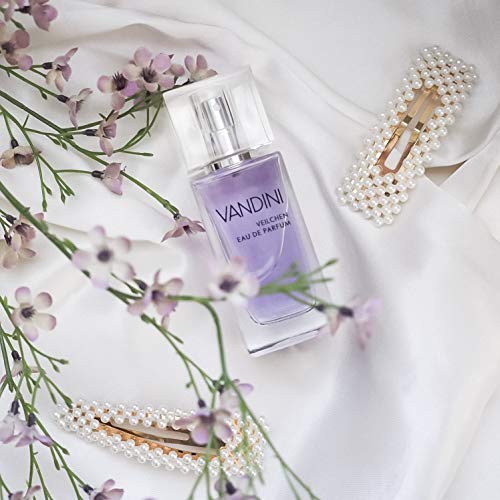 VANDINI Sensitive Eau de Parfum Mujer – Perfume para mujer con el aroma de nenúfares, violetas y sándalo. Perfume para mujer, perfume para mujer (1 x 50 ml)