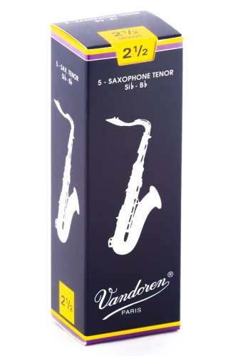 Vandoren SR2225 n.2.5 - Caja de 5 cañas tradicional para saxofón tenor