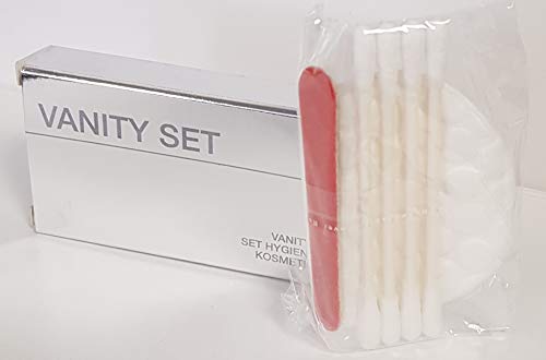 VANITY - Juego de accesorios para hotel, árbol, B & B, línea cortesía de cartón brillante plateado, 500 unidades