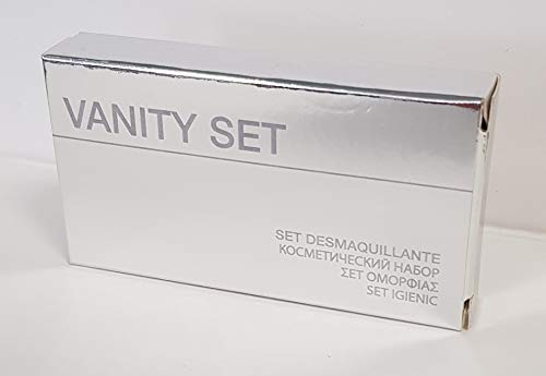 VANITY - Juego de accesorios para hotel, árbol, B & B, línea cortesía de cartón brillante plateado, 500 unidades