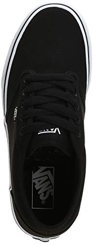 Vans Atwood, Zapatillas para Hombre, Negro (Black/White Canvas 187), 45 EU