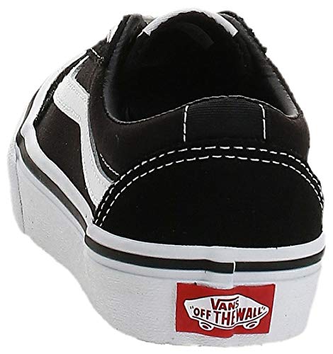 Vans Ward Suede/Canvas, Zapatillas Unisex Niños, Negro ((Suede/Canvas) Black/White Iju) 39 EU