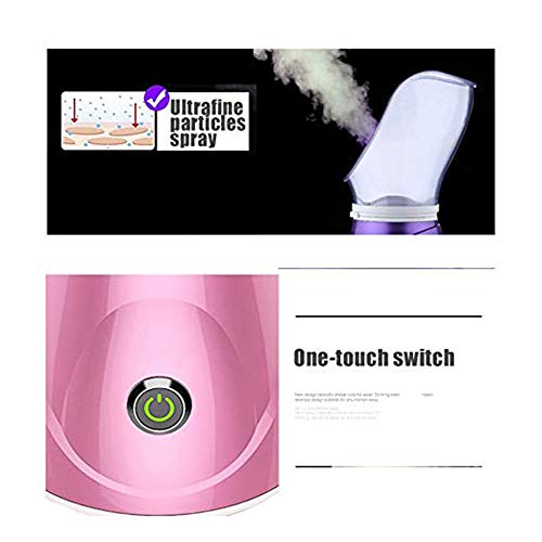 Vaporizador facial Niebla caliente Hidratante Artefacto para el cuidado de la piel en el hogar - Nano nasal Vaporizador - Espinillas negras - Desbloquea los poros - Aceite esencial Calidad del spa,B