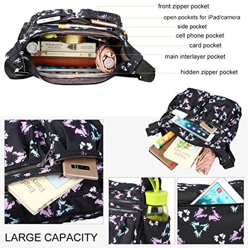 Vbiger Bolsos de Mujer Nylon Grande Bolso Bandolera Impermeable Bolso de Hombro Casual Bolsos de Mujer Bolso Shopper