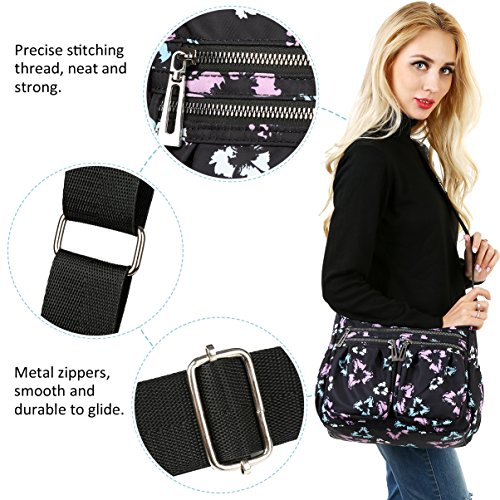 Vbiger Bolsos de Mujer Nylon Grande Bolso Bandolera Impermeable Bolso de Hombro Casual Bolsos de Mujer Bolso Shopper