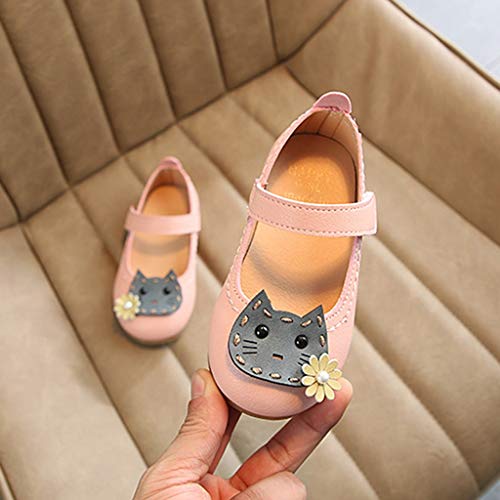 VECDY Zapatos Bebe Niña Bautizo, Moda Suave Zapatos 2019 Niños Pequeños para Bebés,niñas,Flores,Gatos,Princesas,Zapatos,Sandalias Casuales Zapatos Sandalias Verano para Infantil Deportivas (Rosa,23)