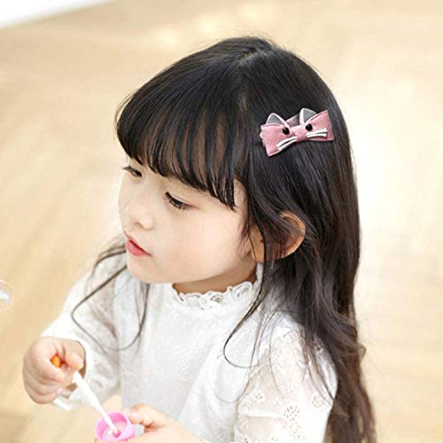 VEGCOO 54 Piezas Clips Pelo Bebe Niña y Gomas del pelo Elásticos, Multicolor Horquillas Pelo Pinzas Diademas Accesorios para El Cabello con Caja de Regalo para Niña (Style 1)