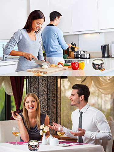 Velas de regalo de cera de soja, vela de viaje portátiles Talla: 7.5CM×5CM, juego de vela de 4 piezas, vela perfumada contra los mosquitos, Aplicar para vela perfumada para el Día de Navidad y bodas