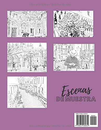 Venecia - Libro de colorear para adultos: Viajando por colorear