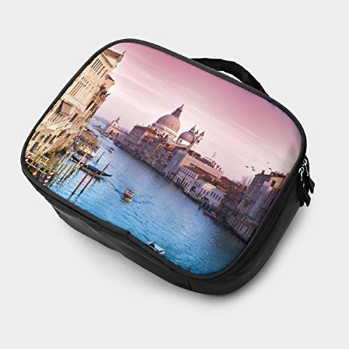 Veni Vidi Venecia viaje maquillaje tren caso cosmético caso organizador portátil artista almacenamiento bolsa