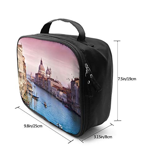 Veni Vidi Venecia viaje maquillaje tren caso cosmético caso organizador portátil artista almacenamiento bolsa